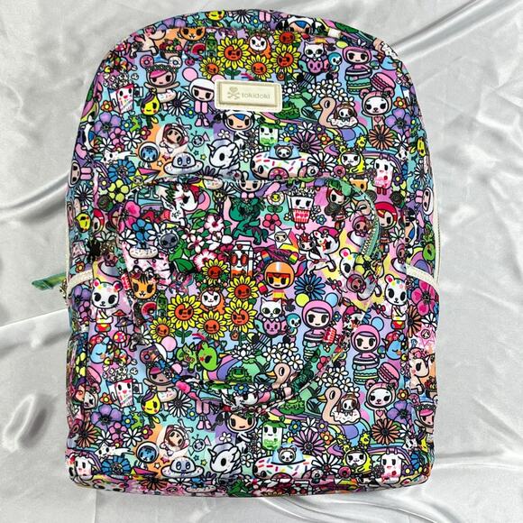 Tokidoki Flower Power Backpack Glitter Full Size Super Bloom Hippie Bag 2020 New main image 10